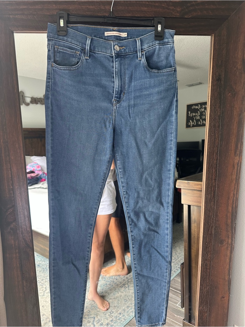 Levi's Women's Dark Blue High-Rise Skinny Jeans